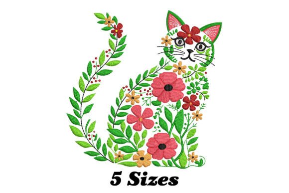 Floral Cat: A Seasonal Embroidery Design Review