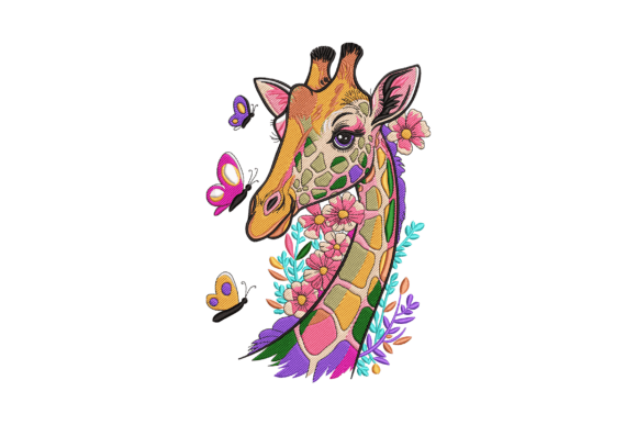 Floral Giraffe: A Whimsical Wild Animal Design That Actually Works
