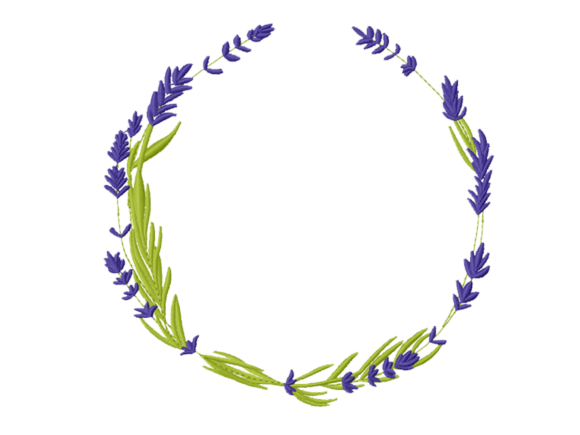 Lavender Wreath: A Whimsical, Heartfelt Embroidery Choice